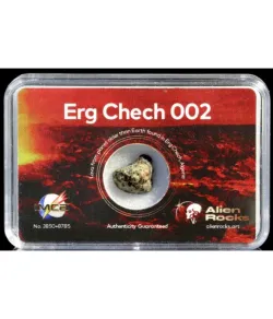Svešzemju iežu meteorīti Erg Chech 002 0,7–0,99 grami