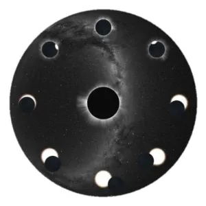 Pilnīgs Saules aptumsums Priekškambaru disks