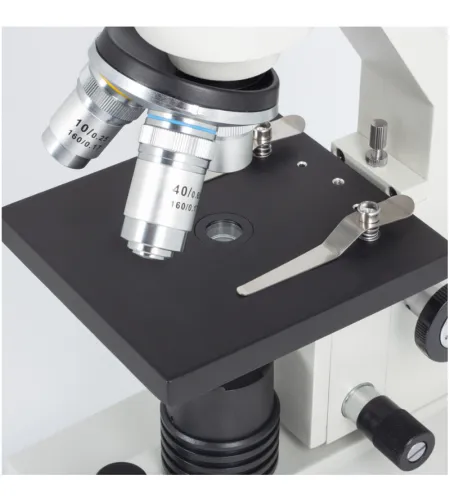 Motic mikroskops SFC-100 FLED mono DIN ahromatisks 40x-400x LED ar baterijām