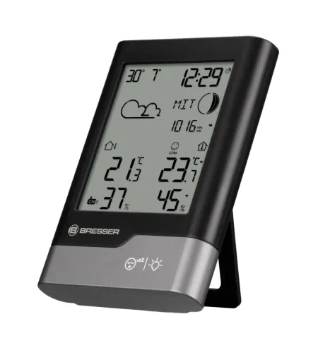 BRESSER mājas meteoroloģiskā stacija melna/pelēka