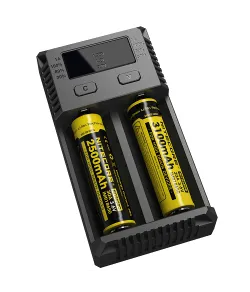 Nitecore Intellicharger i2 Jauns 2-slotu litija jonu NiMH universālais akumulatora lādētāj