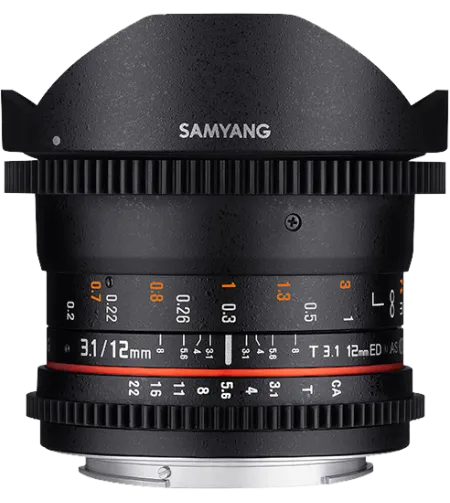 Samyang 12mm T3.1 VDSLR ED AS NCS Fish-Eye Canon M