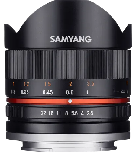 Samyang 8mm f/2.8 UMC Fish-Eye II Canon M (Black)