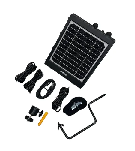 Burrel solar panel with internal battery