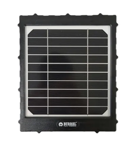 Burrel solar panel with internal battery