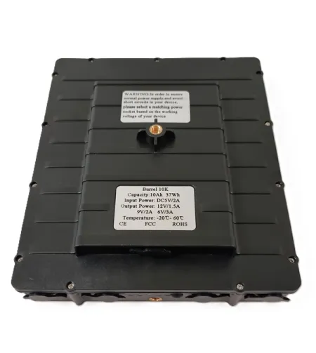 Burrel solar panel with internal battery