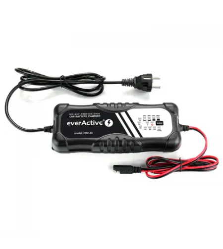 EverActive CBC-10 12V / 24V, 2-10A fully automatic charger for 7-300Ah batteries (car, mot