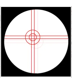 Omegon Illuminated crosshair eyepiece, Plössl 9mm