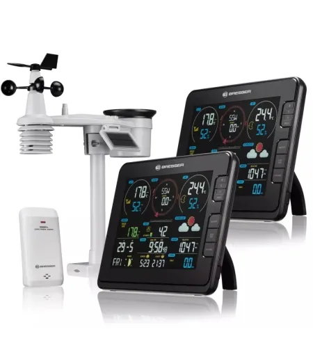 BRESSER Professional 7-ühes WiFi ilmajaam koos lisabaasjaamaga