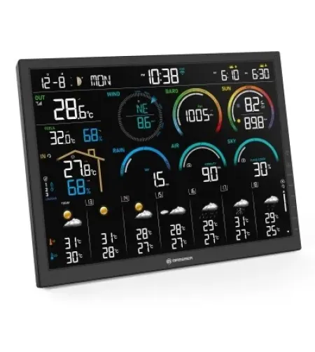 BRESSER 4CAST 18,5" WiFi kodune ilmajaam 8-ühes anduriga