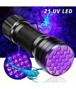 21 LED UV-taskulampi