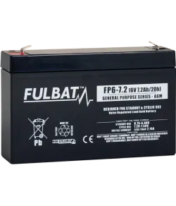 FULBAT AGM-FP 6V-7.2Ah akumulators