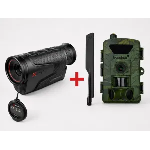 Nocpix LUMI P13 sērijas termokamera + Levenhuk Trap LTE10 medību kamera