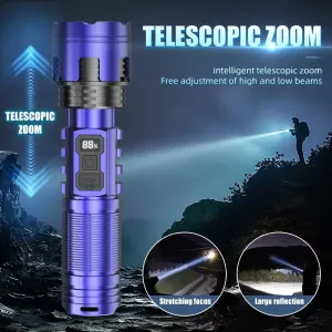 Superere taktikaline laetav LED-taskulamp
