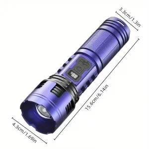 Superere taktikaline laetav LED-taskulamp