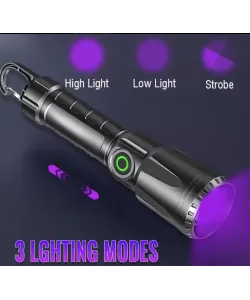 UV ultraviolett LED taskulamp 395 nM koos zoomiga