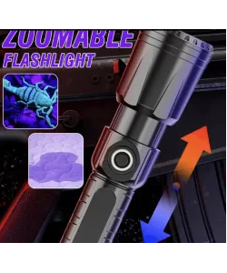 UV ultraviolett LED taskulamp 395 nM koos zoomiga