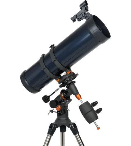 Celestron AstroMaster 130EQ peegelteleskoop nutitelefoni adapteri ja T2 Barlow' läätsedega