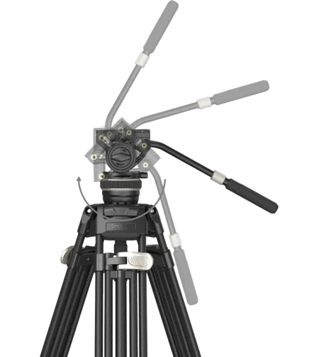 SmallRig 3989 Heavy-Duty Carbon Fiber Video Tripod Kit FreeBlazer